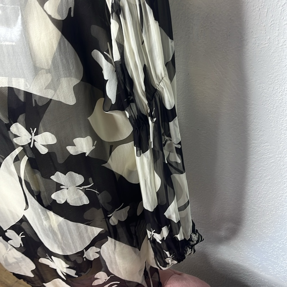 DOLCE & GABBANA VINTAGE SILK BLOUSE - Picture 5 of 11